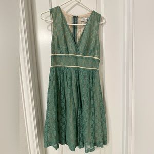 Lovely mini dress in sage color; never worn/with price tag